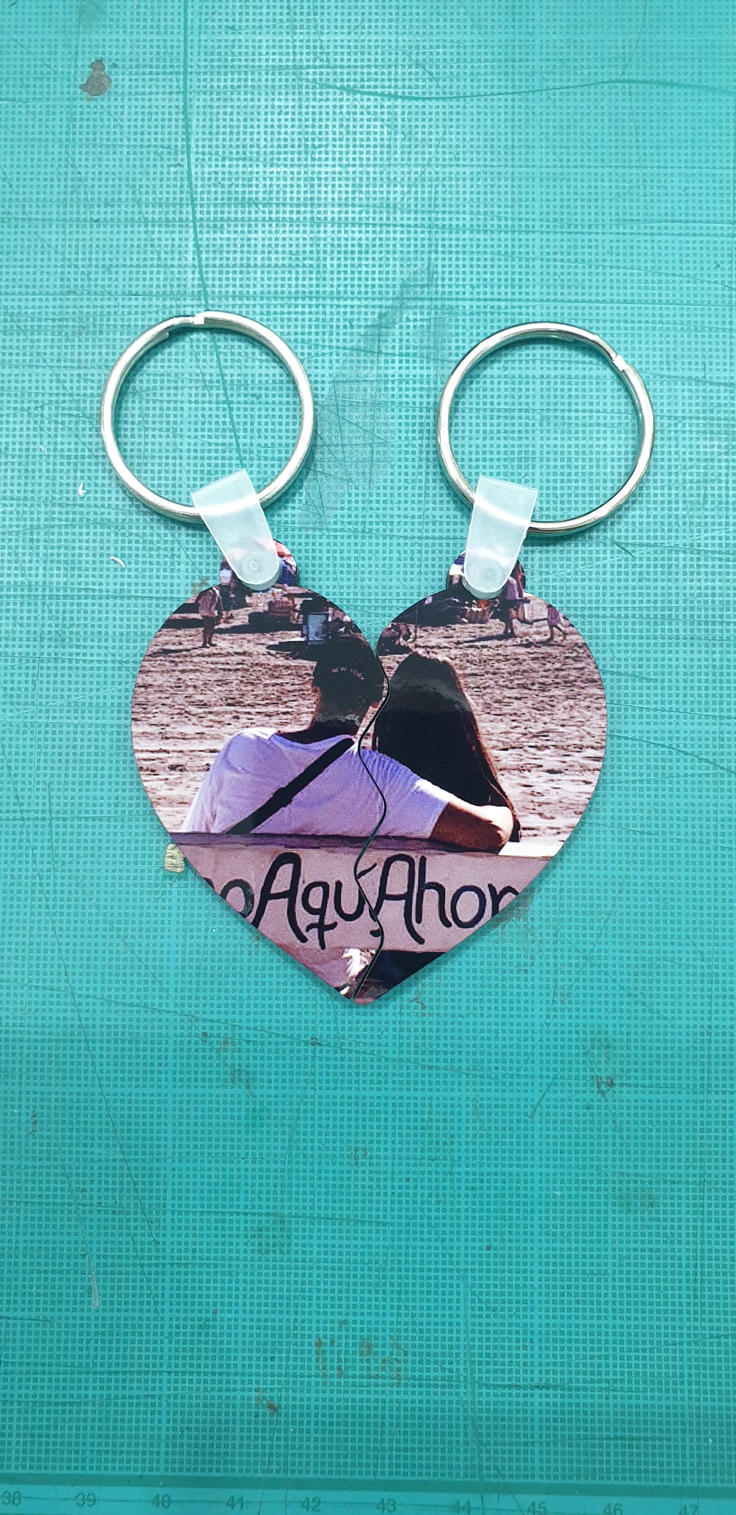 Llavero Personalizado con Forma Corazón